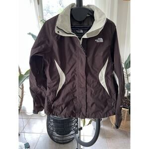 THE NORTH FACE Jacket Womens Small Brown Full Zip Winter